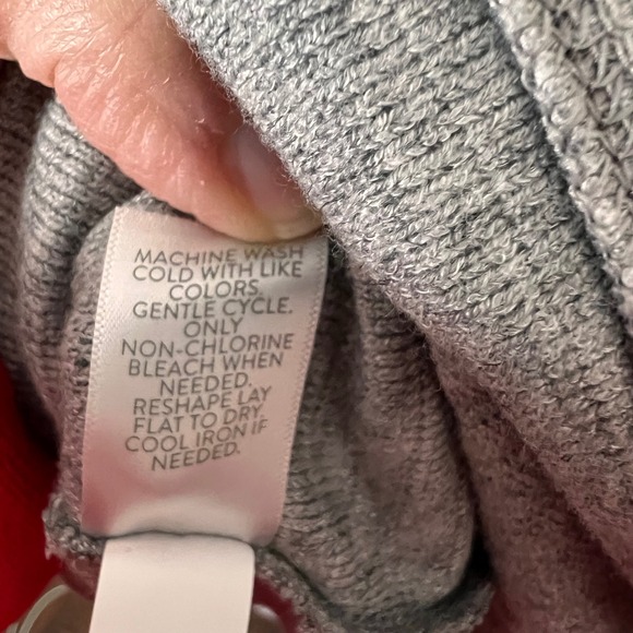 J. Jill NEW Women Textured Rayon Blend Gray  Long Sleeve Dress Easy Wear Medium - Picture 12 of 15